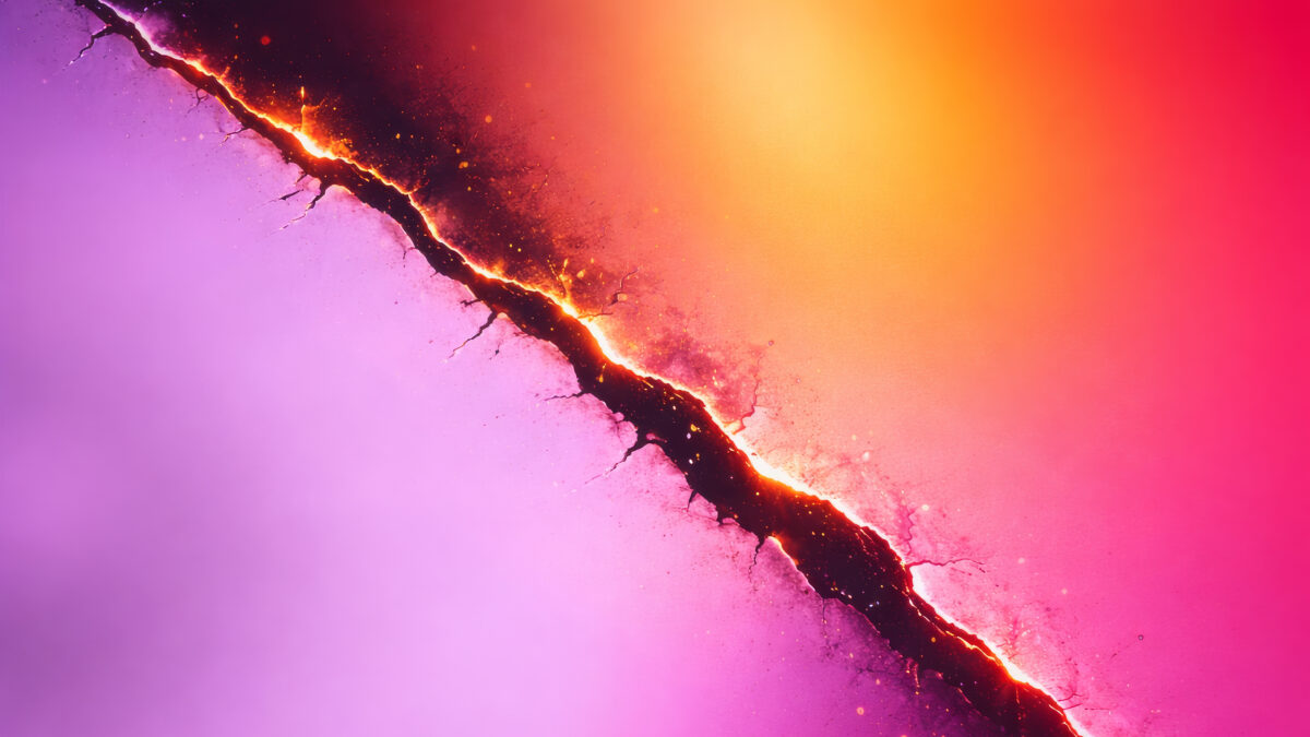 Farbverlauf Apple Riss Hell